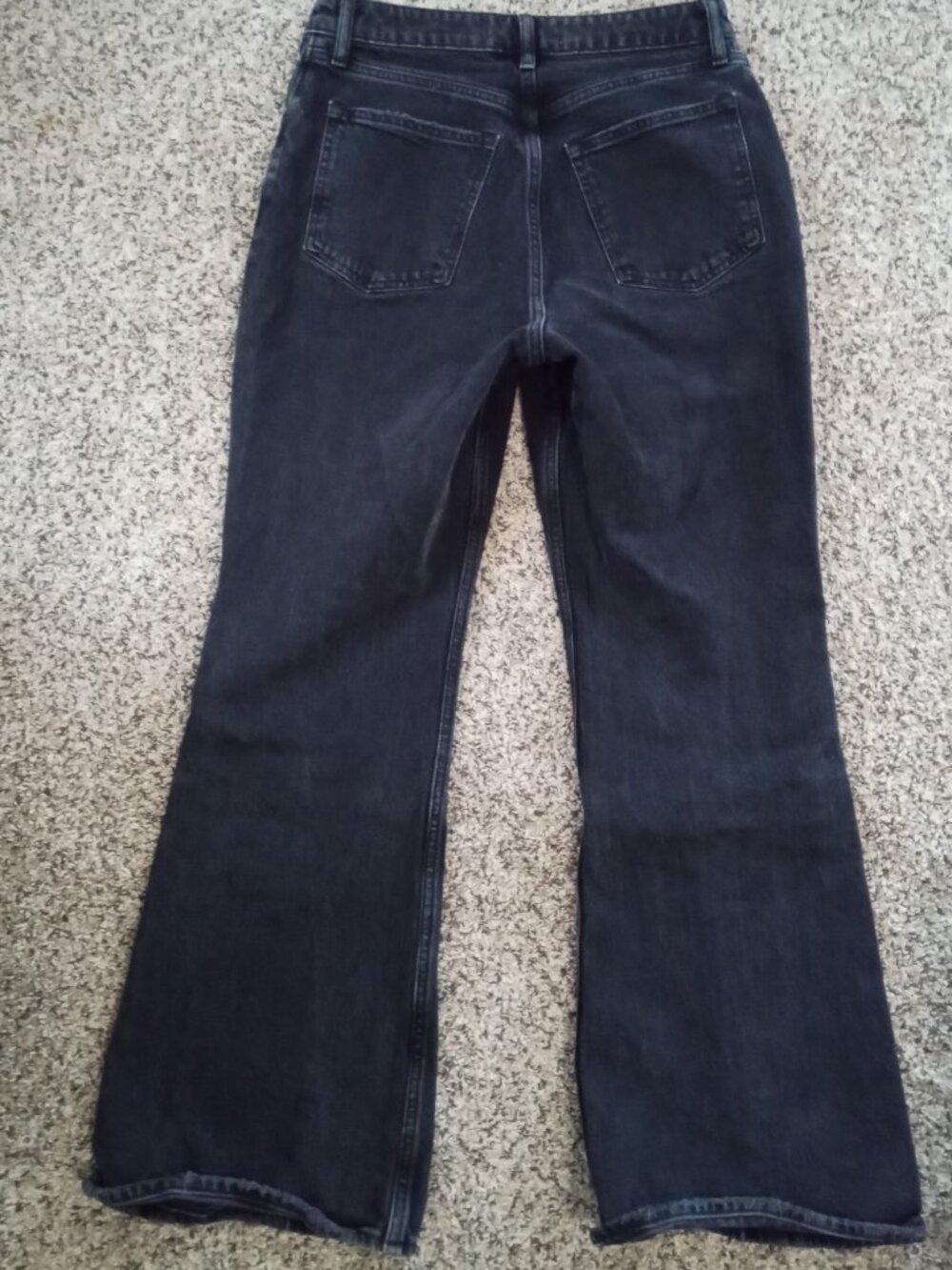 Abercrombie & Fitch Curve Love High Rise Vintage Flare Jean Black Size 29 Short - Picture 5 of 12